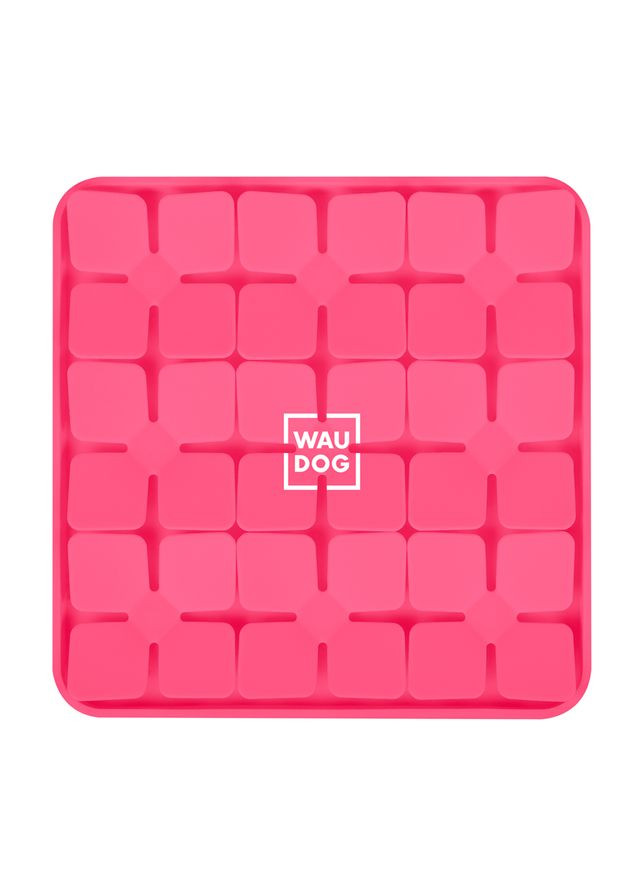 Коврик для поиска корма Silicone, 205х205х17 мм, розовый WAUDOG (342414174)