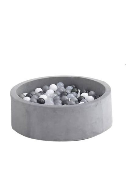 Сухой бассейн 100 шариков 90х90х30 см Серый (1367814567) No Brand (369458225)