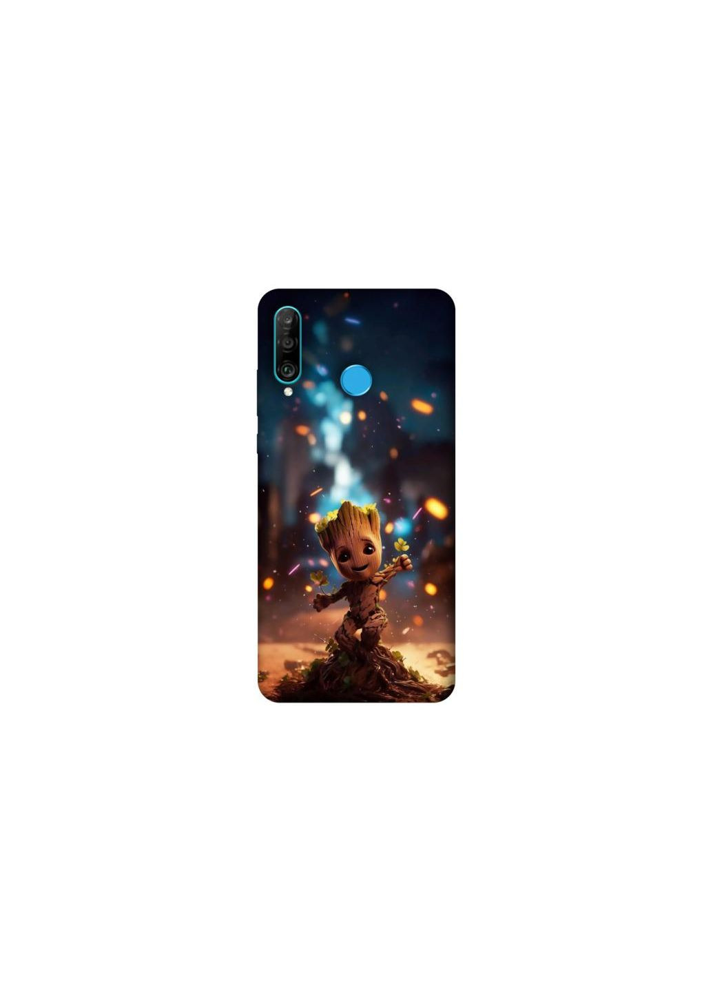 Чехол на Huawei P30 lite Baby Groot v3 Frontalka (353698574)