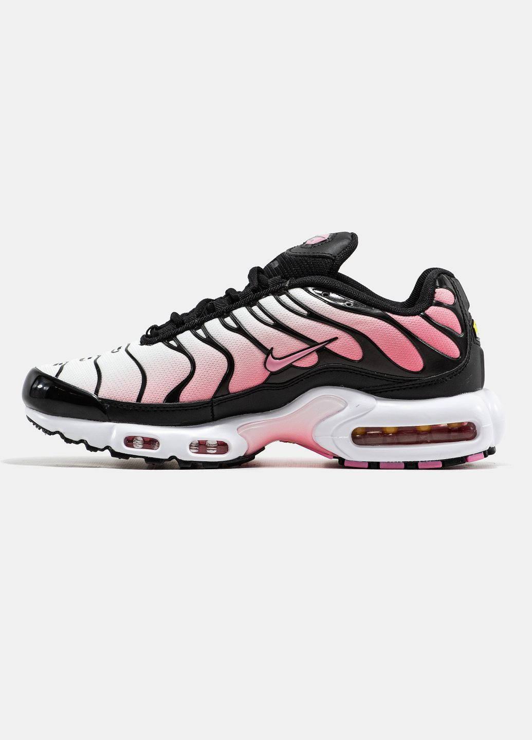Кроссовки женские Nike Air Max TN Plus Pink Black White | Найк Аир Макс ТН розовые No Brand розовые демисезоны (334258915)