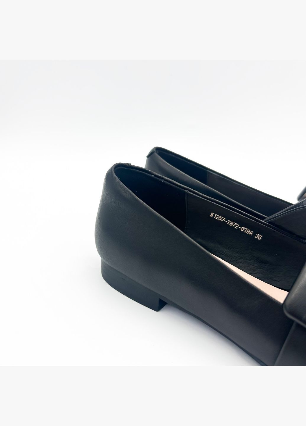 Женские балетки (р) кожа 0-1-1-k-1257-t-872-019a Danler | чёрные (328835668)