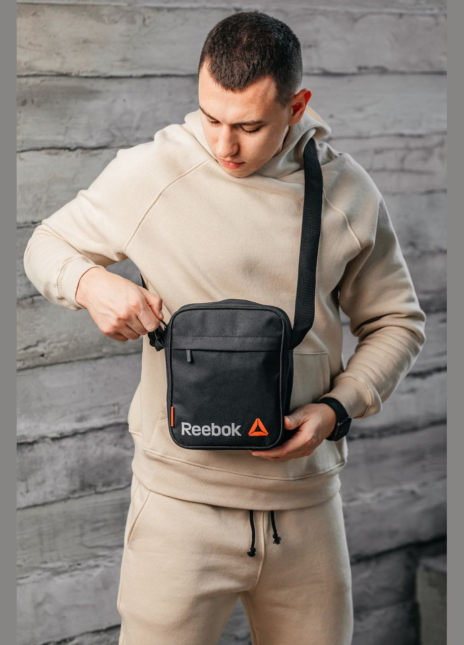 Барстека, Мужская сумка через плечо, Текстильная барсетка на три отделения, Брендовая сумка Reebok (333705198)