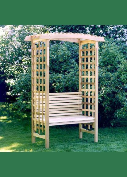 Пергола со скамейкой из дерева Беландер бланже (ПЕМ-002501) No Brand (328960388)