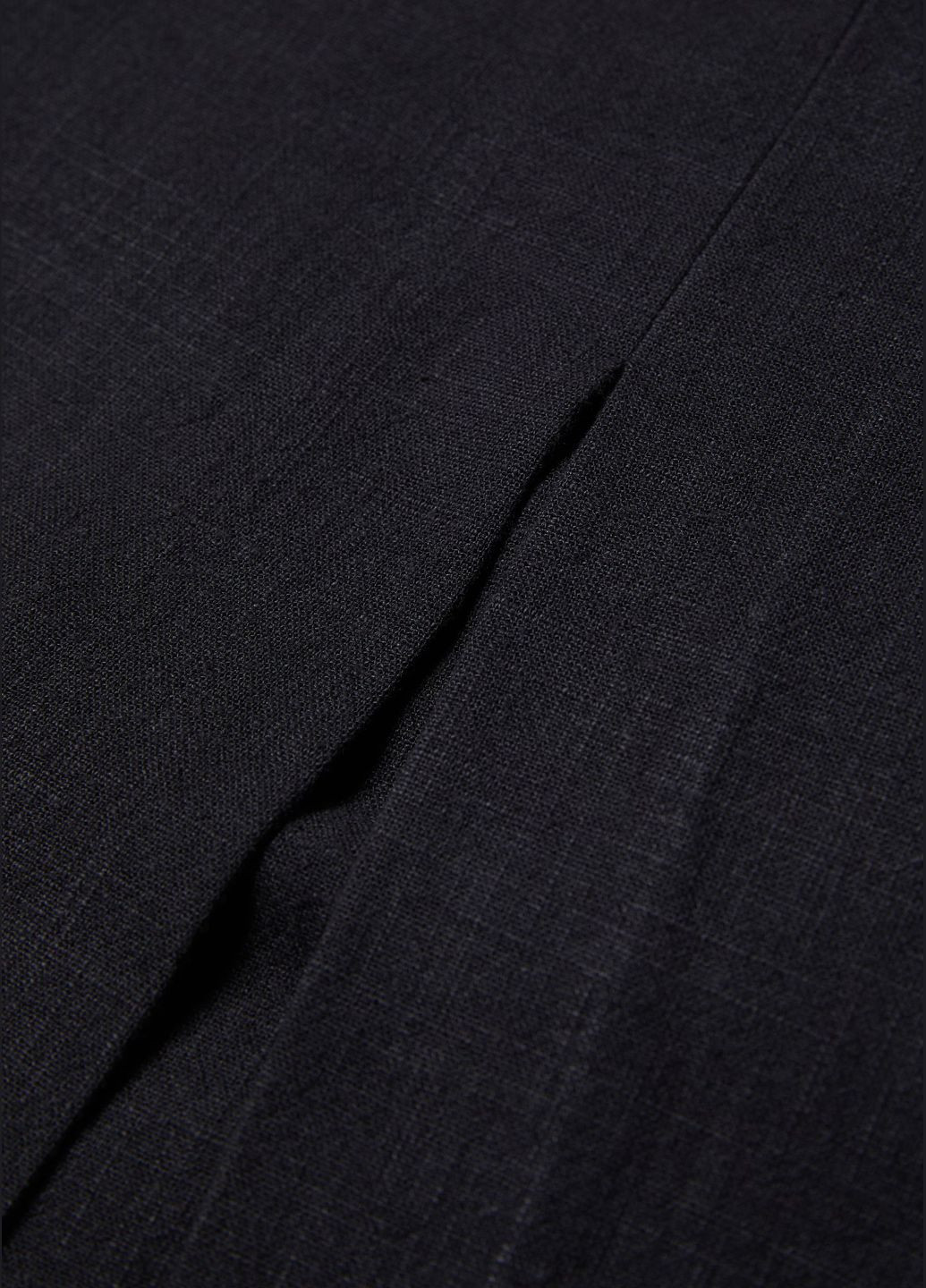 Спідниця міді максі чорна з тканини рамі Mango (336873273)