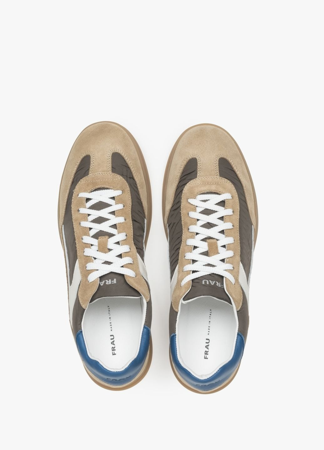 Коричневые кеды низкие, цвет коричневый Frau