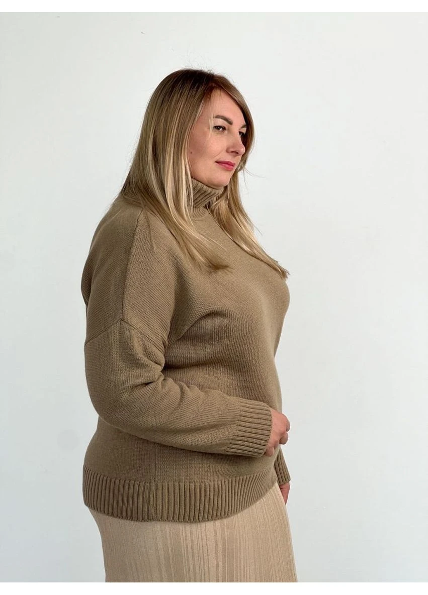 Коричневый демисезонный джемпер sofia шоколад Art Knit