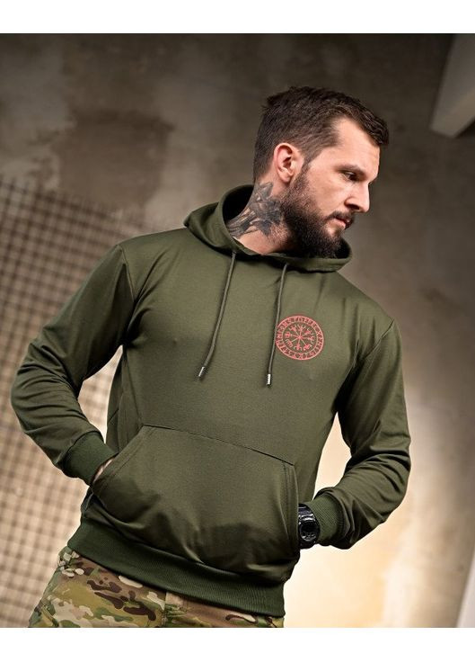 Тактическое мужское худи Смерть Подождет олива No Brand (360506885)