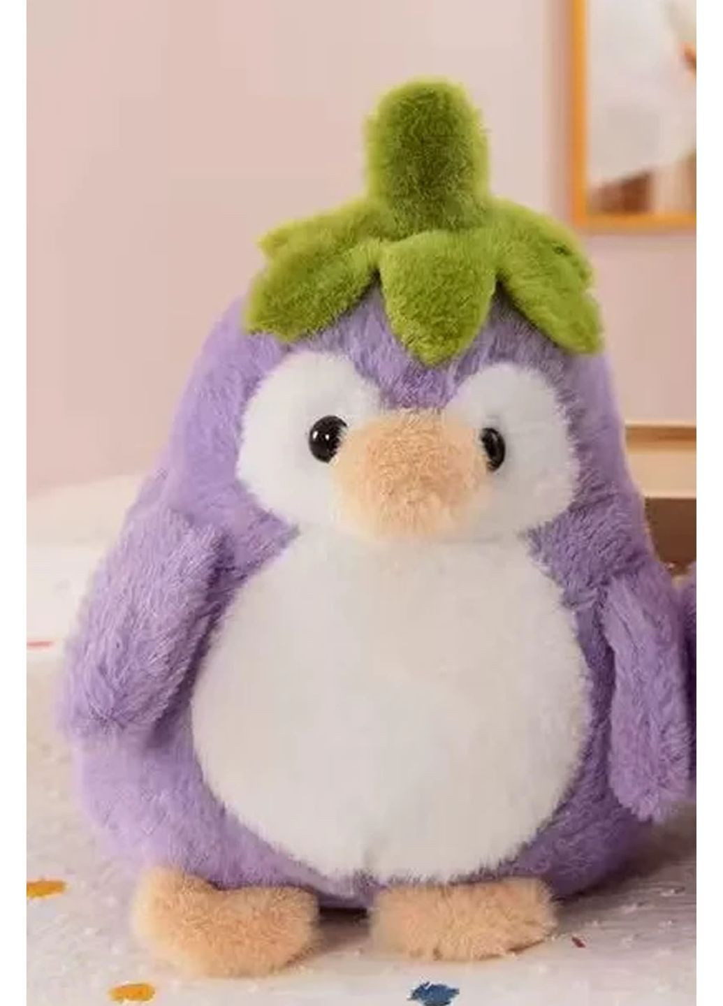 М'яка іграшка Пінгвін 25 см, фіолетовий No Brand (367115623)