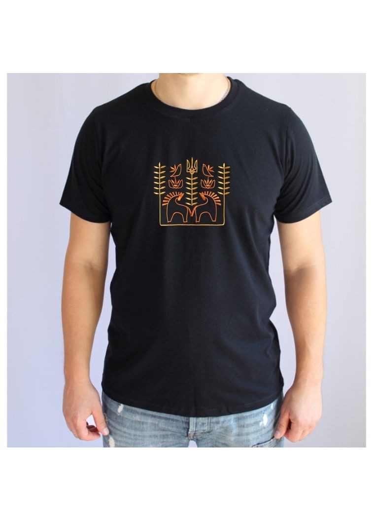 Мужская футболка с этно вышивкой Ladan — 303727236