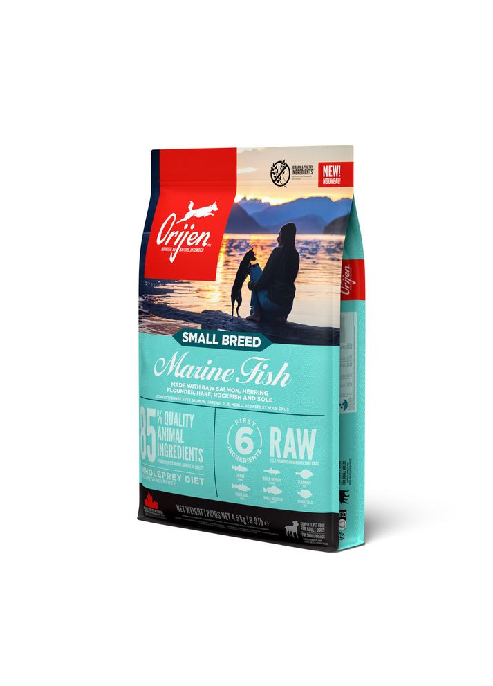 Сухой корм Small Breed Marine Fish Беззерновой с морской рыбой для взрослых собак мелких пород 4,5 кг (o72253) Orijen (307500201)