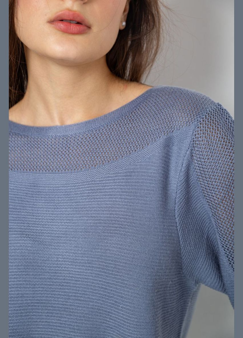 Синий демисезонный кофта женская с манжетами Ager