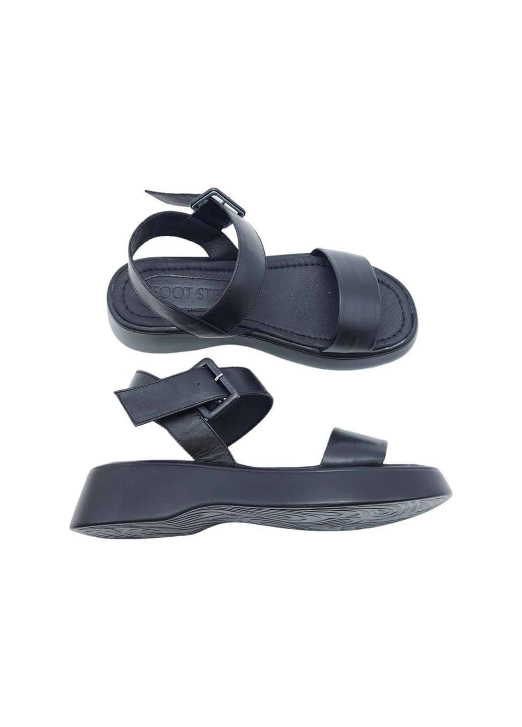 Черные женские босоножки черные кожаные fs-18-19 23,5 см (р) Foot Step