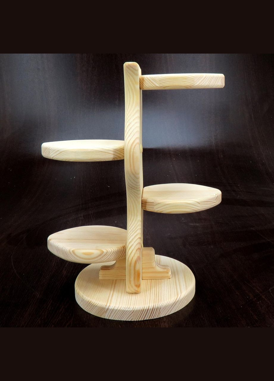 Подставка для десертов из дерева Марципан 4 бланже (КИП-400601) No Brand (327849192)