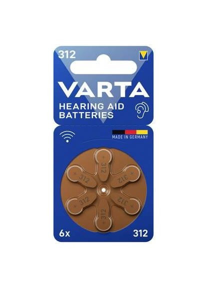 Батарейки Zinc air ZA312 / PR41 (1,45V 180mAH) Varta (370257746)
