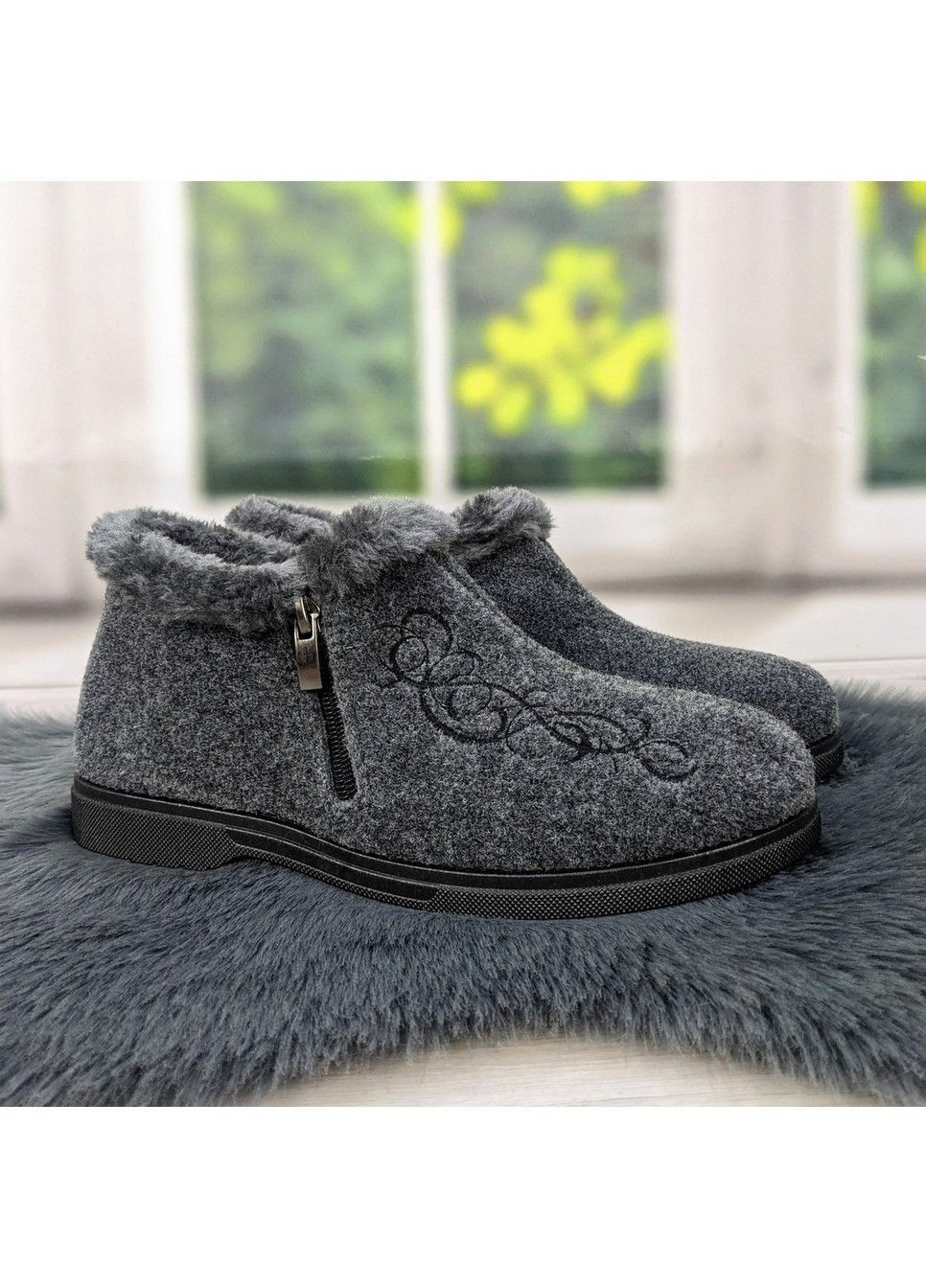 Тапочки чуні жіночі високі на хутрі Gipanis (301127758)