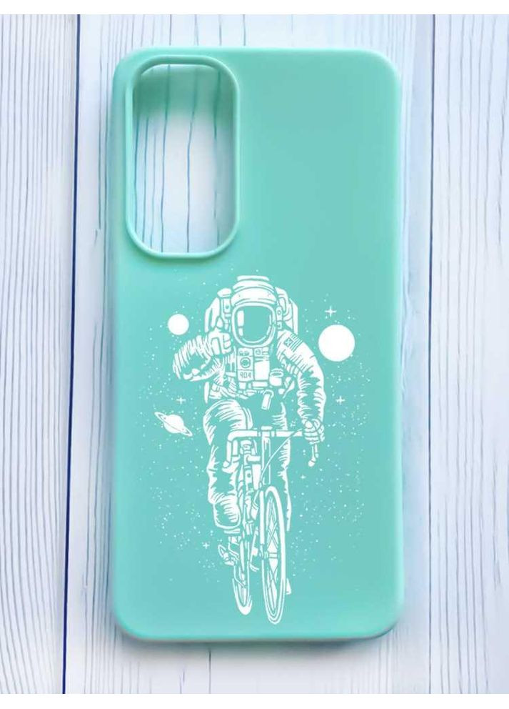 Матовый чехол на Samsung Galaxy A35 (A356) Космонавт на велосипеде (принт 399) Creative (355388199)