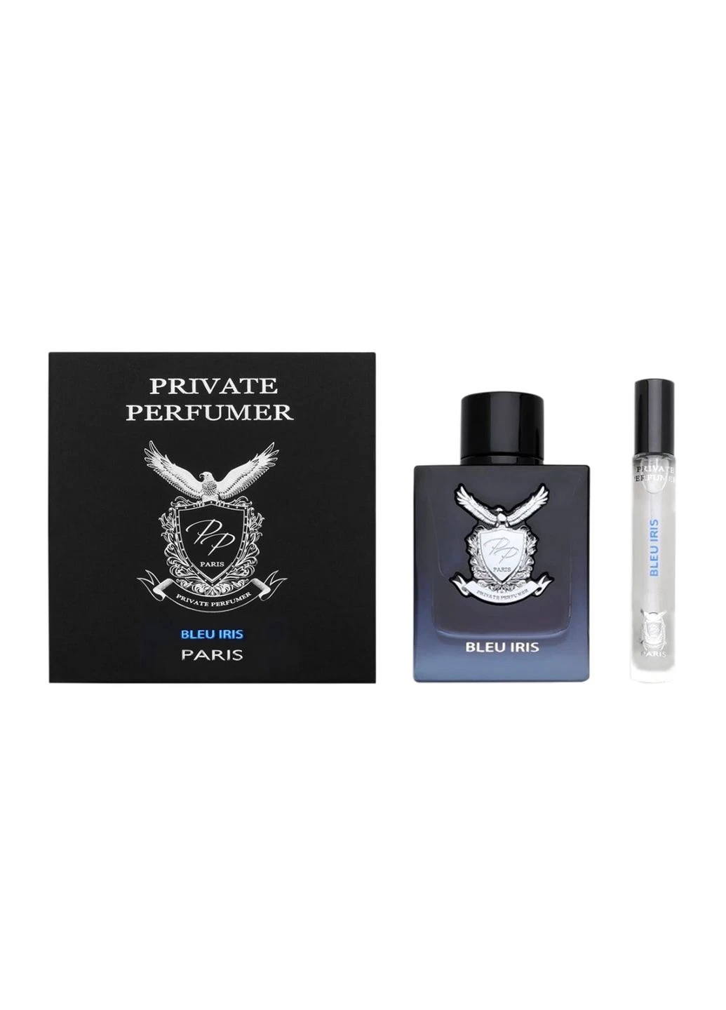 Набір чоловічої парфумерії Private Perfumer Bleu Iris - 100 ml edp + 10 ml travel spray Parfums Parour (401628373)