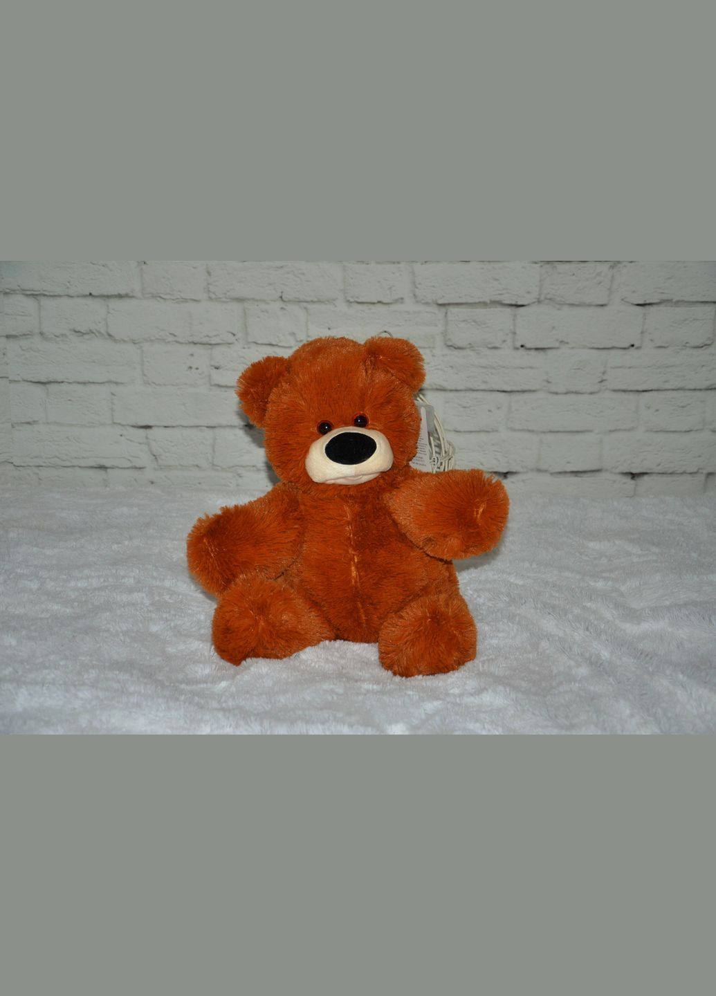 Плюшевый медведь Бублик 45 см коричневый Алина (280915598)