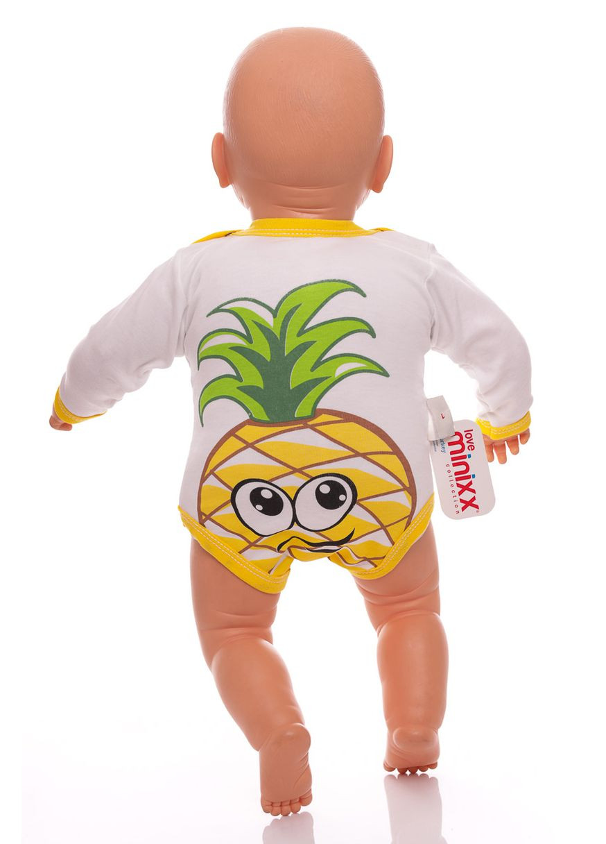 Боді з довгим рукавом Ананас інтерлок 68 см (37462) Donino (296193469)