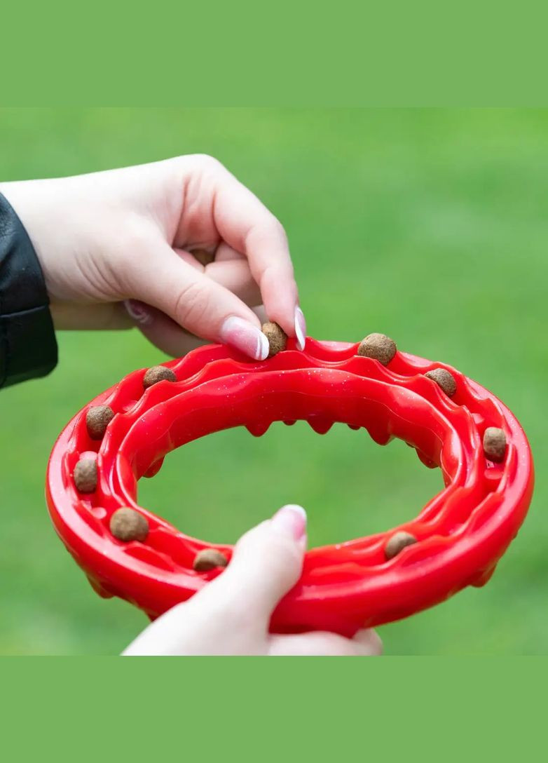 Жевательная игрушка для собак с кристаллами бикарбоната Smile (Ферпласт Смайл) Ø 12 x 2,4 cm - S, Ferplast (352166048)