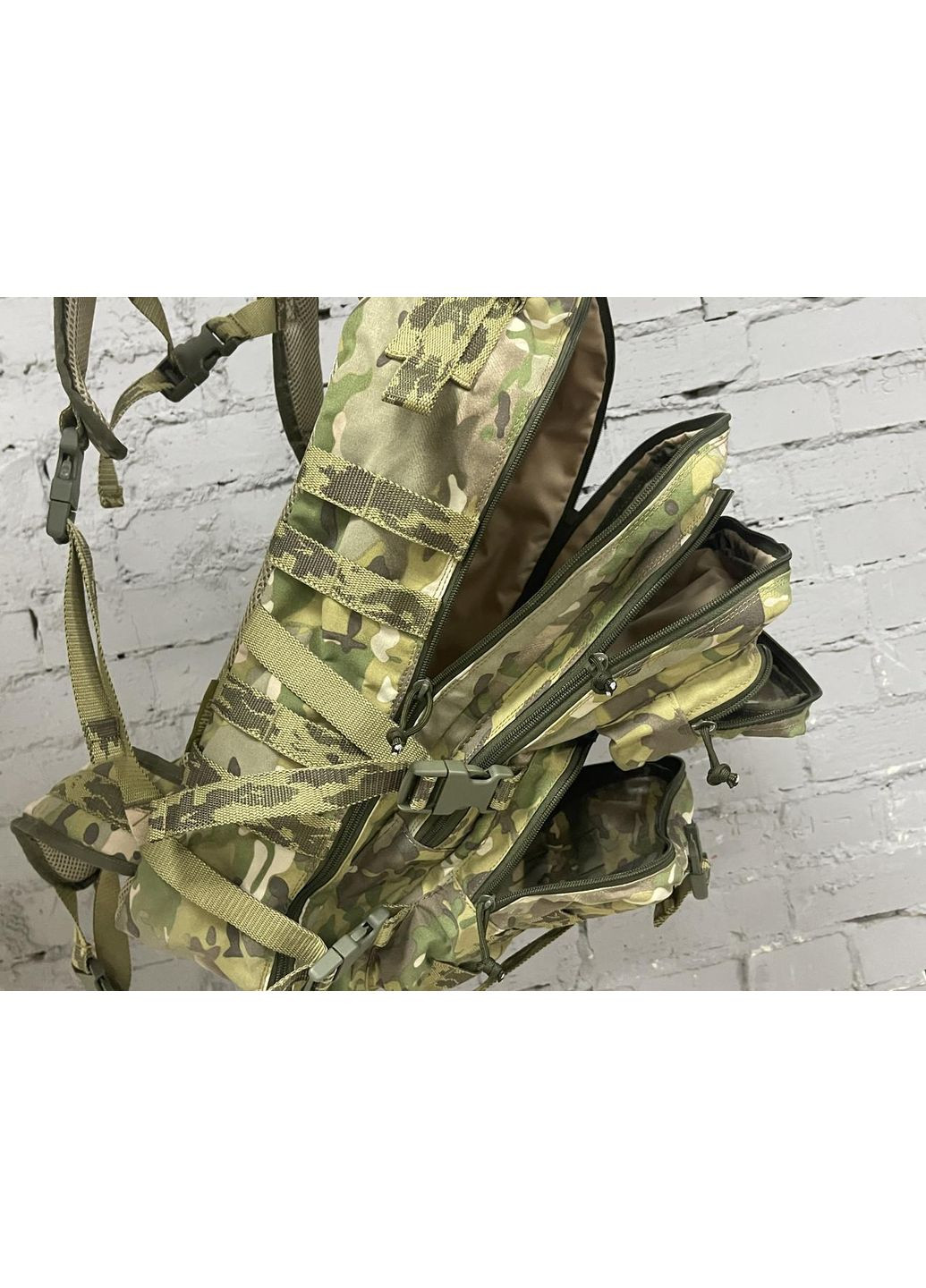 Рюкзак тактический с карманами емкостью 37 литров, ISARM цвет Multicam, водостойкий материал. HM furnitura (365248587)