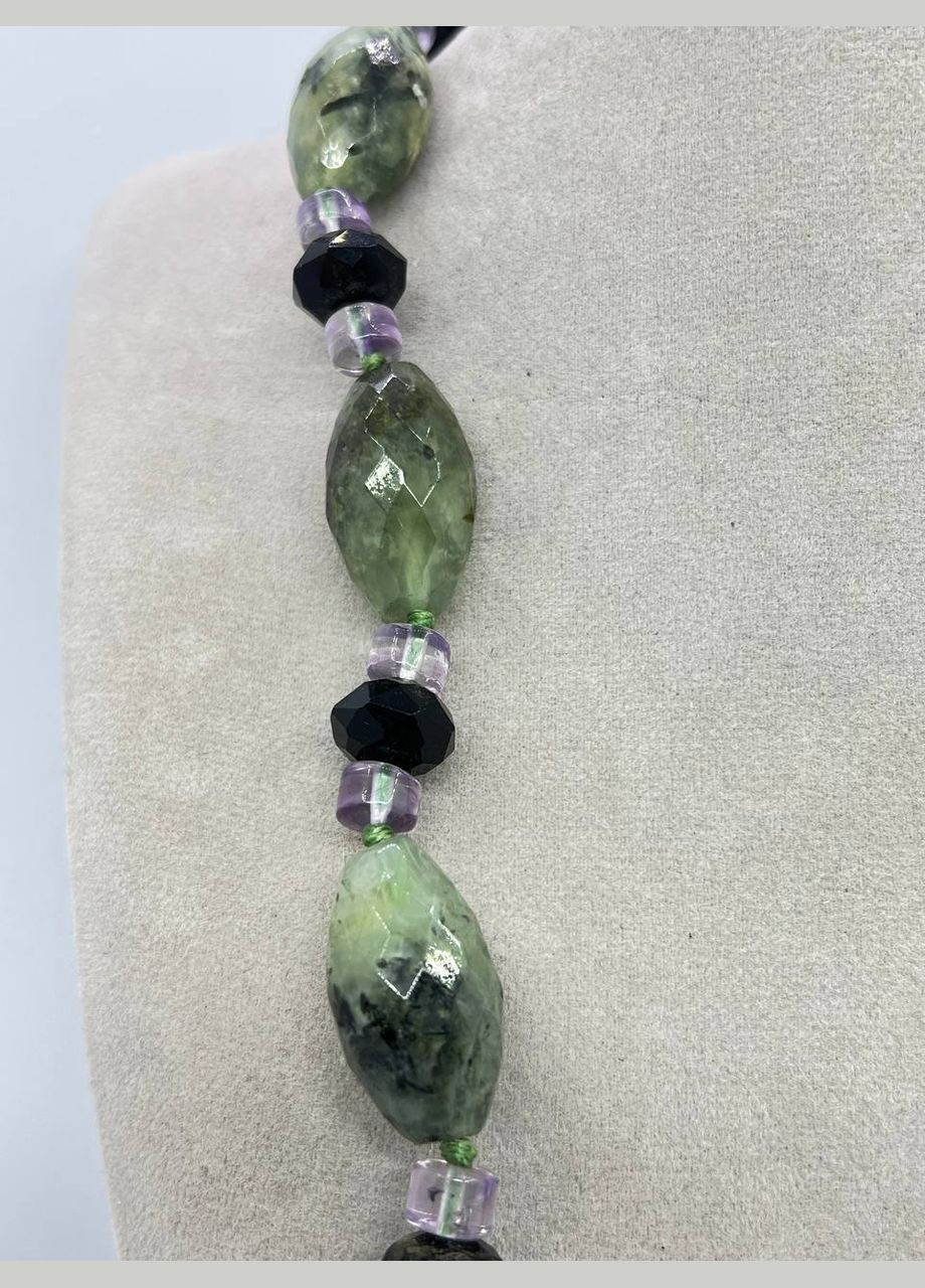 Комплект бусы и сережки пренит 48 см No Brand (280934555)