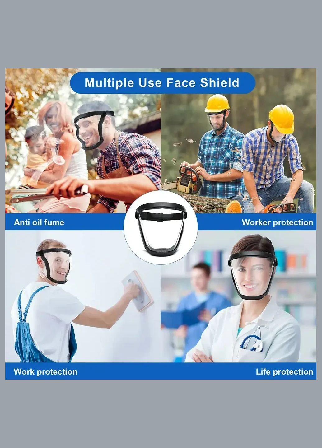 Защитная маска щиток для лица Face Shield No Brand (326066029)