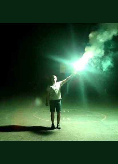 Фаер цветной огонь факел фальшфейер Maxem 100 сек.Зеленый Maxsem (329194619)