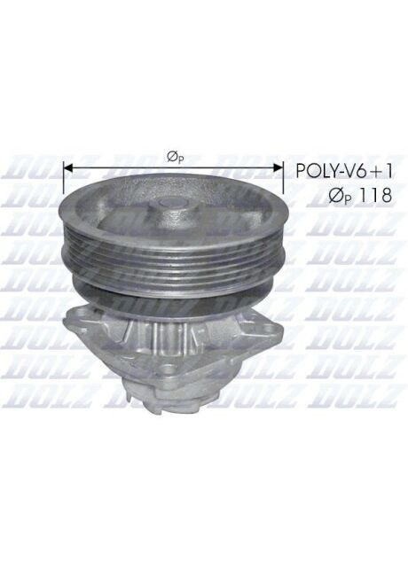 Насос водяной FIAT SCUDO 1.6I 7/1995- S224 Dolz (366299894)
