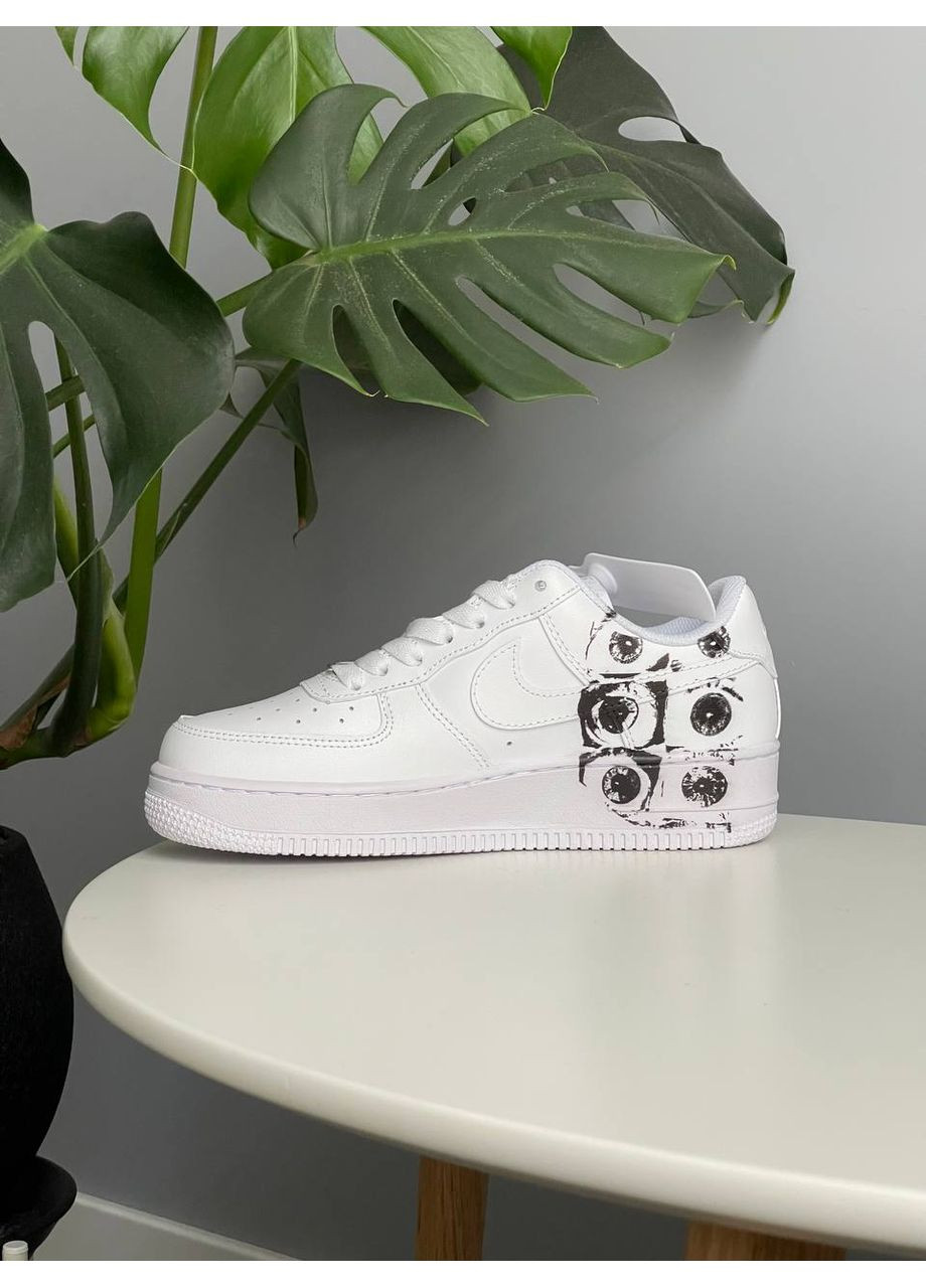 Білі Осінні кросівки чоловічі і жіночі nike air force 1 low х comme des garçons supreme | найк еір форс 1 білі No Brand