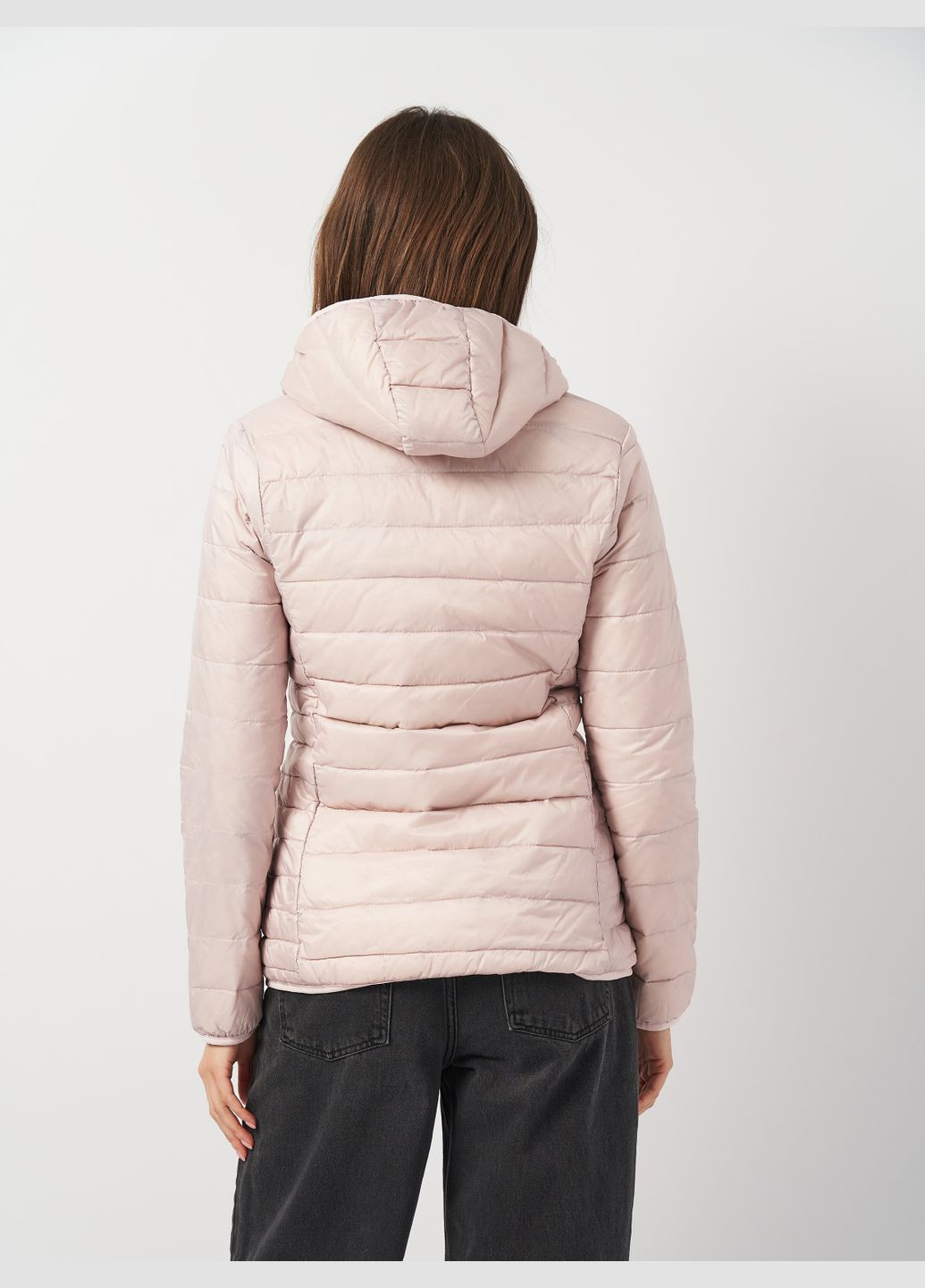 Світло-рожевий демісезонний Пуховик аляска up2fashion