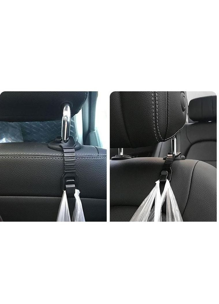 Крючки (вешалки) на подголовник в автомобиль 4 шт Черные (RT050730) Bodasan (317297295)