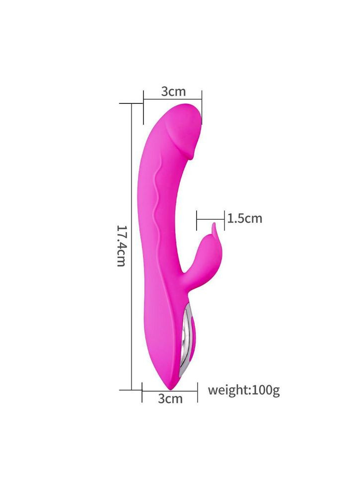 Вібратор вагінально кліторальний, подвійна стимуляція, інтимна іграшка Jonny Lilo (362590048)