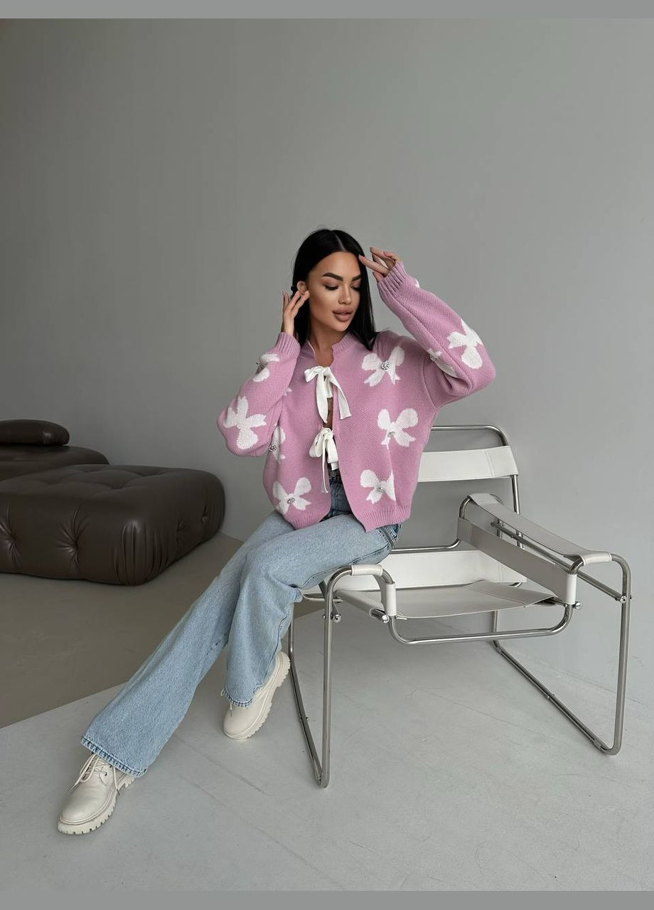 Розовый демисезонный кардиган Vakko