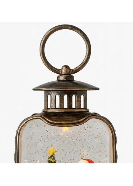 Новогодний ночник XMAS «Санта и Елочка» 20,5 см LED-подсветка и эффект «снежной метели» Po Fanu (365876993)