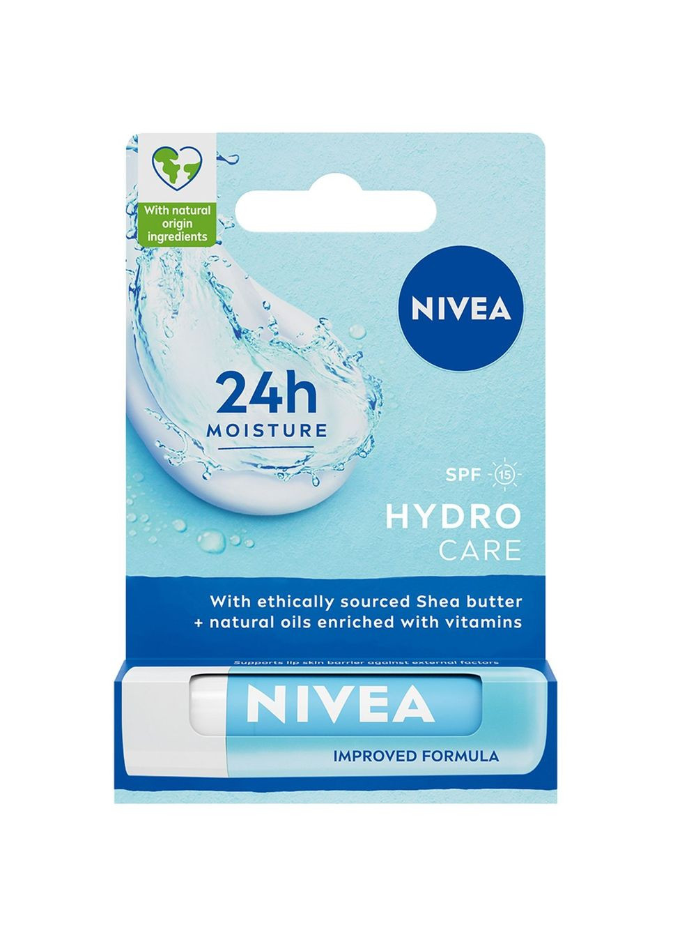 Бальзам для губ Hydrocare Гідро-догляд SPF 15, 4.8 г Nivea 85088 (328400102)