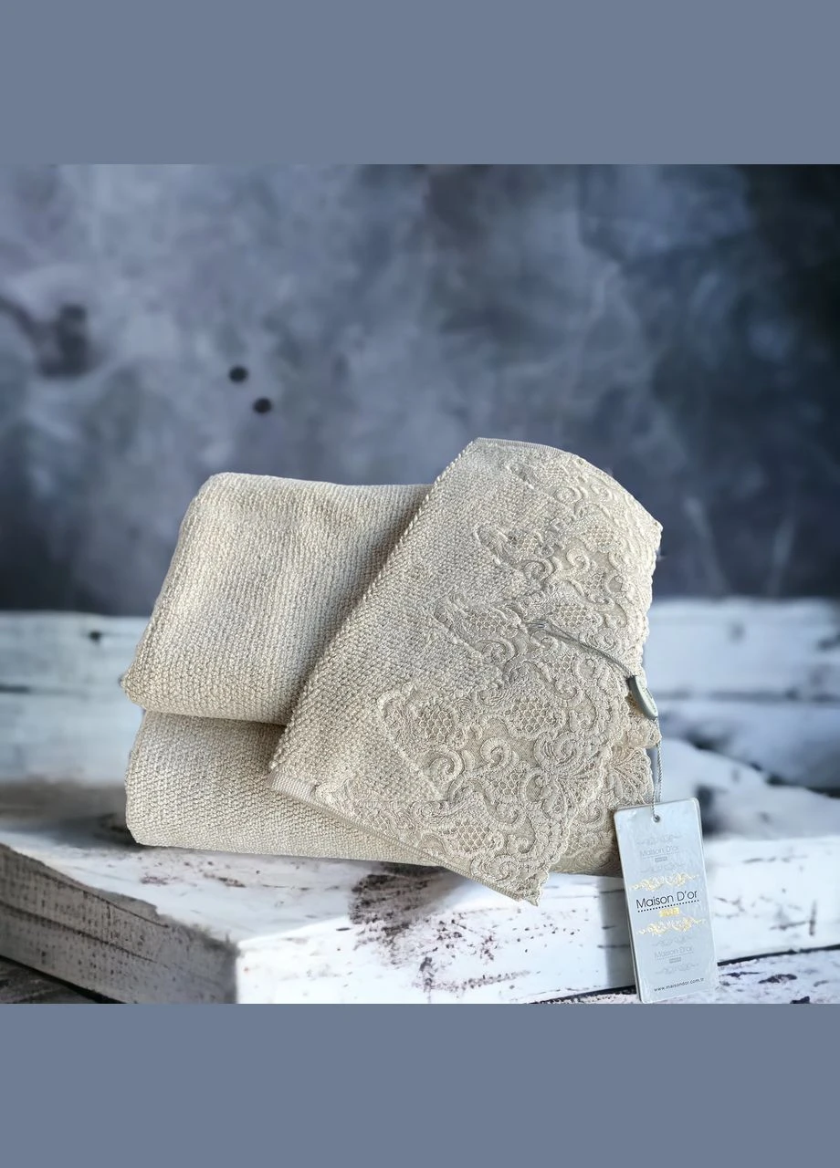 Набор полотенец New Trendy Beige махровые 30-50 см,50-100 см,90-150 см бежевые Maison D'or бежевый