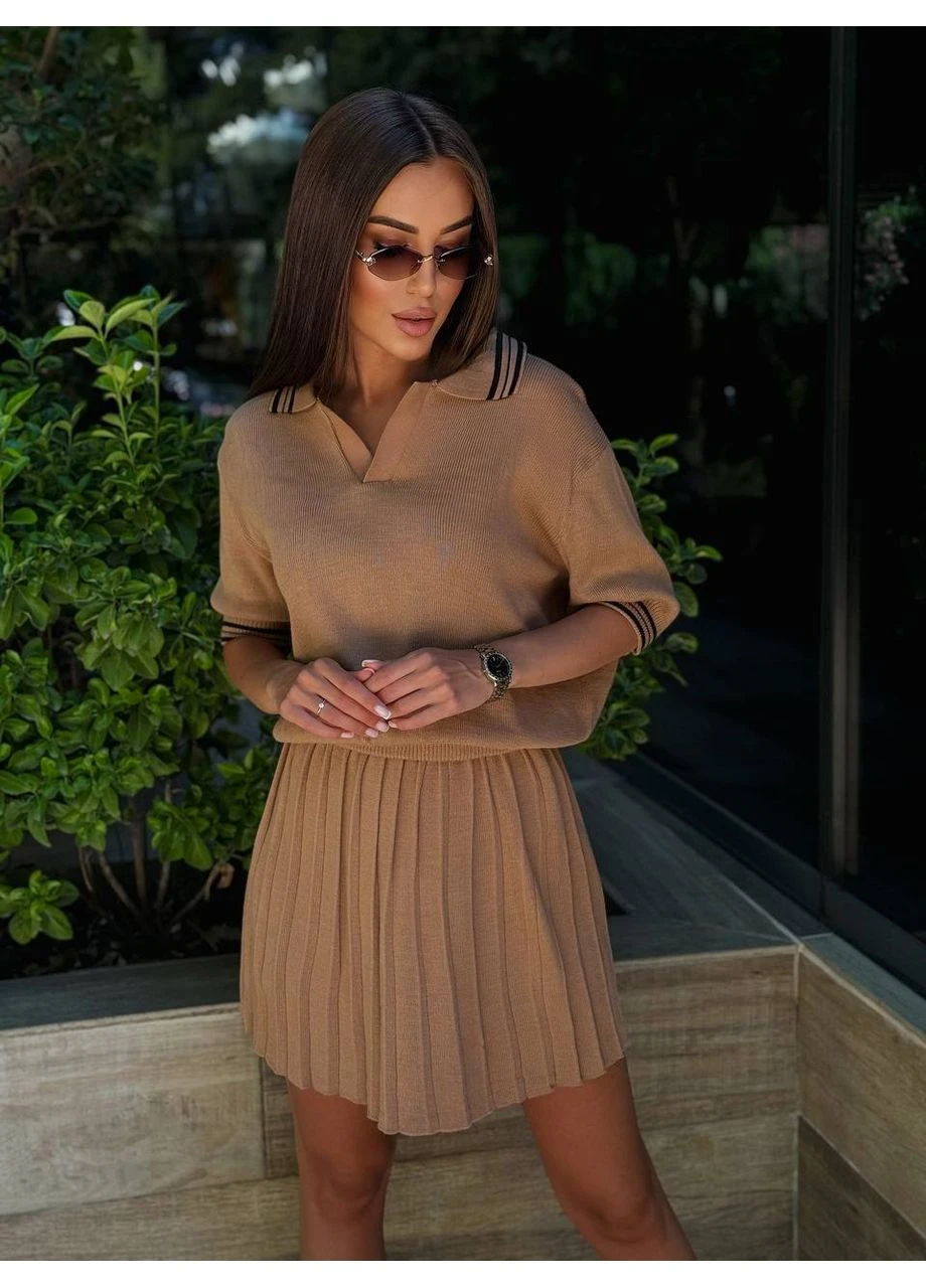Жіночий костюм футболка-поло+спідниця Fashion (382028602)