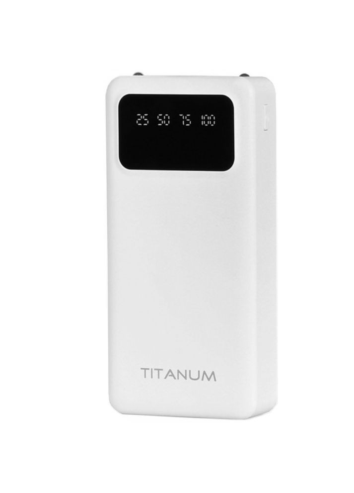 Повербанк 20000mAh OL22 White с фонариком (TPBOL22-W) Titanum
