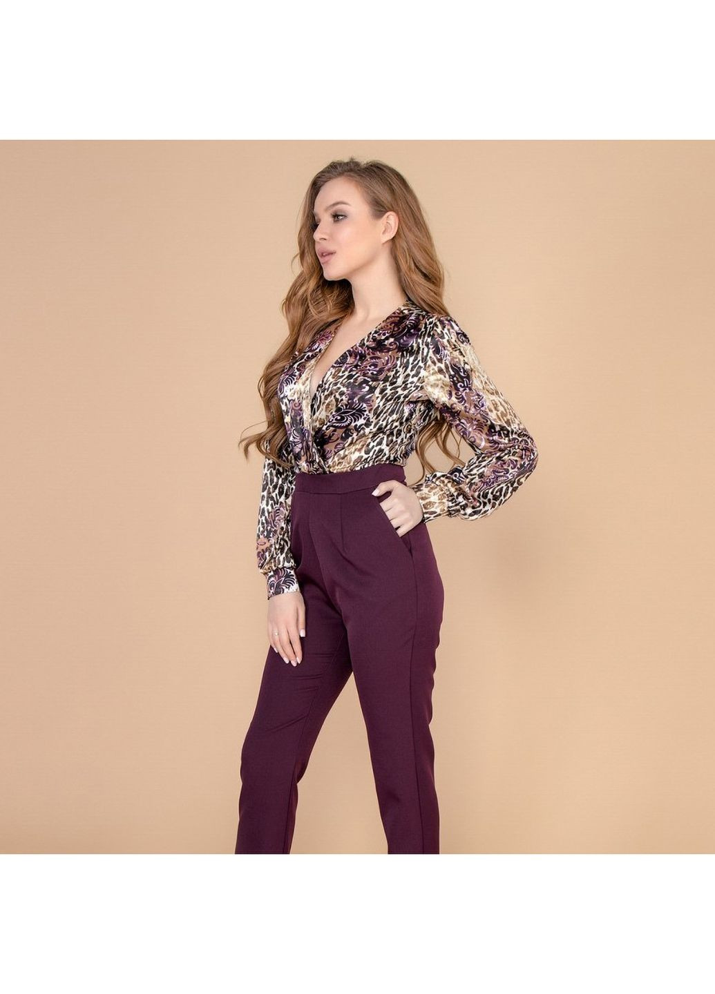 Комбинезон Liton сливовый креп