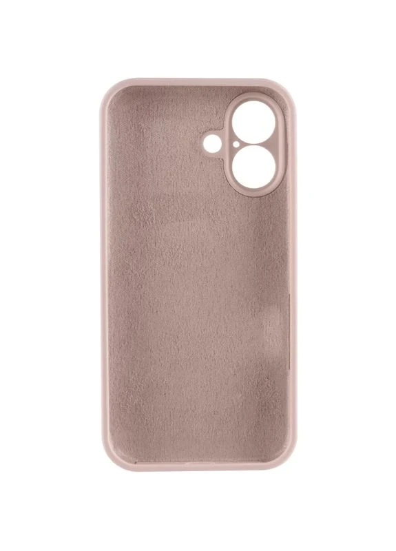 Чехол Silk Full Camera для Apple iPhone 17 6.3" силиконовый розовый Pink Sand No Brand (403022811)