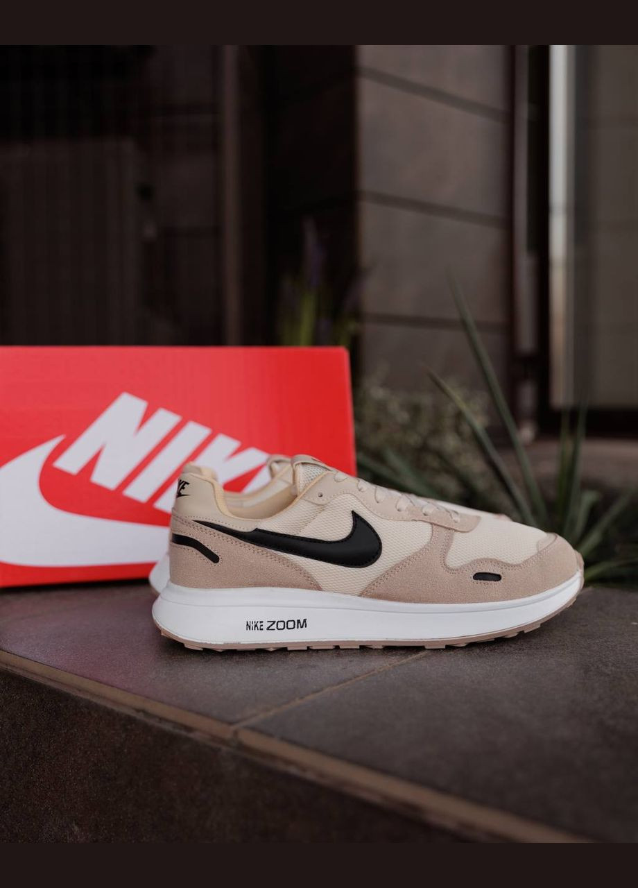 Бежеві Осінні кросівки чоловічі nike nd No Brand Zoom Beige Black White