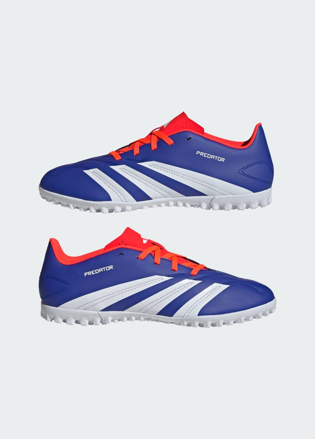 Синій літні футбольні бутси predator club turf adidas