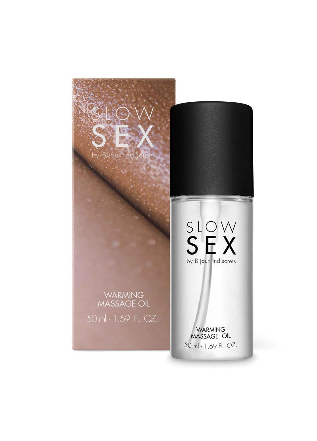 Розігріваюча їстівна масажна олія Slow Sex Warming massage oil Bijoux Indiscrets (291442255)
