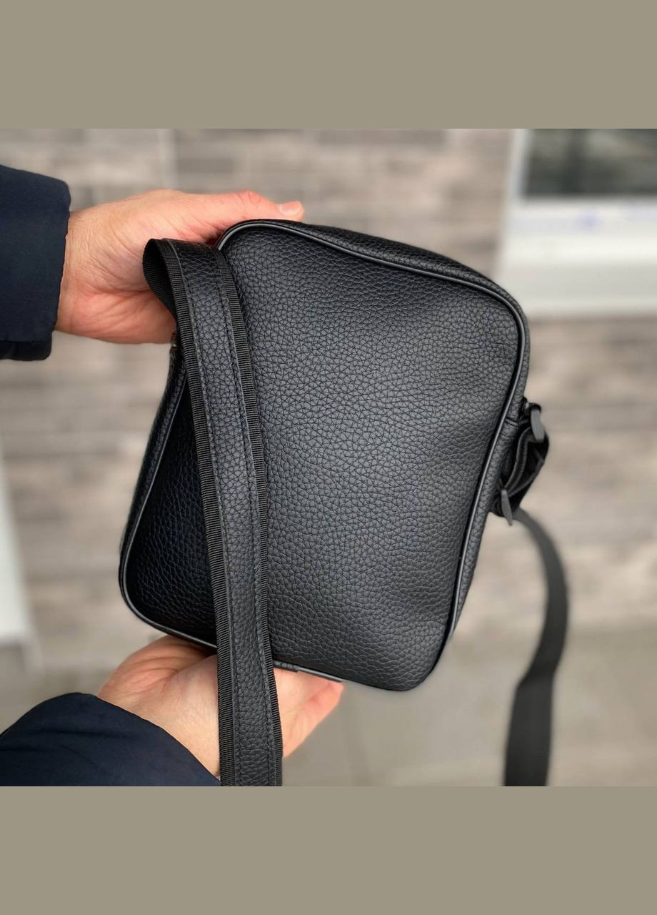 Чоловіча барсетка сумка через плече невелика чорна Casual basic 2.0 No Brand (282676660)