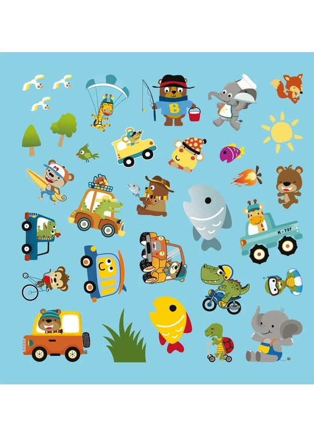 Раскраски, аппликации, задачи. Пикник. Играй и отдыхай. 40 наклейок Кристал Бук (370058108)