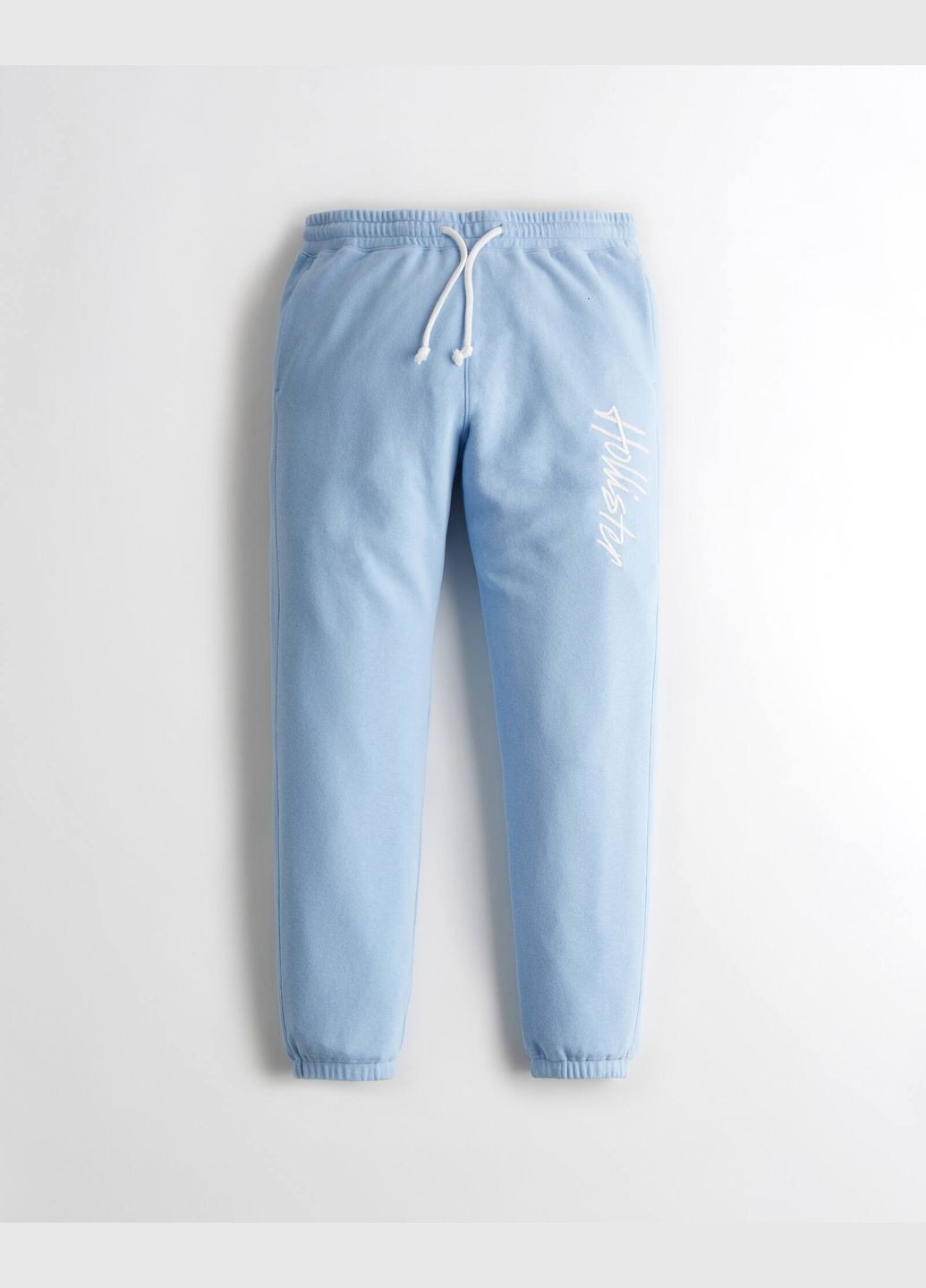 Голубые демисезонные брюки Hollister