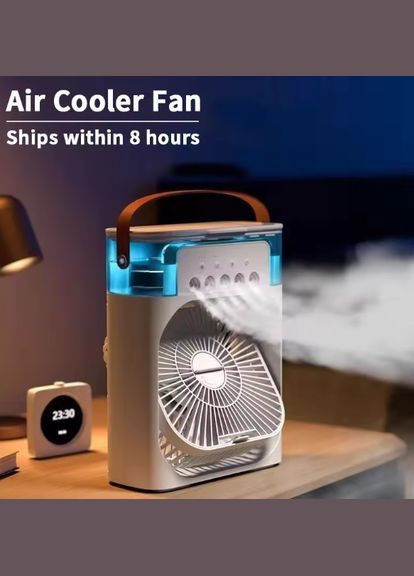 Кондиционер, вентилятор с охлаждением и увлажнением воздуха с подсветкой и таймером. No Brand (319847355)