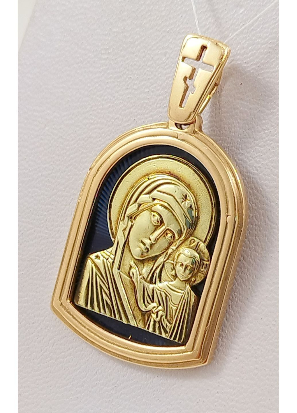 Ладанка "Пресвятая Богородица" из золота с эмалью 1995_ЛЭА No Brand Підвіска (370756212)