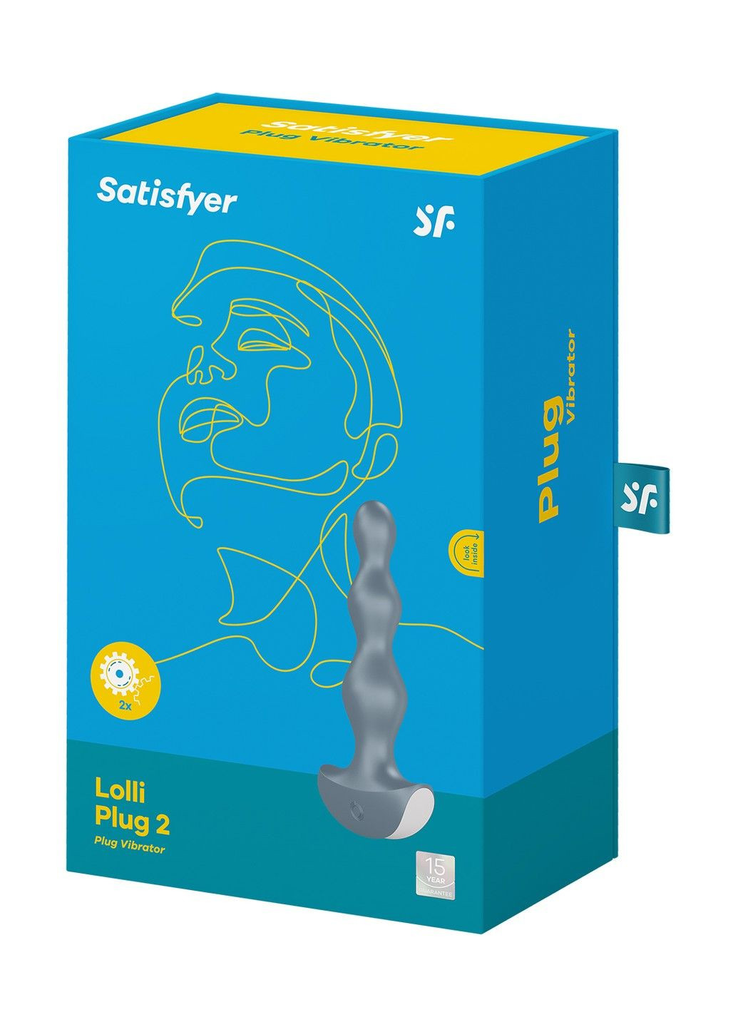 Анальная пробка с вибрацией Lolli-Plug 2 ice blue Satisfyer (315497991)